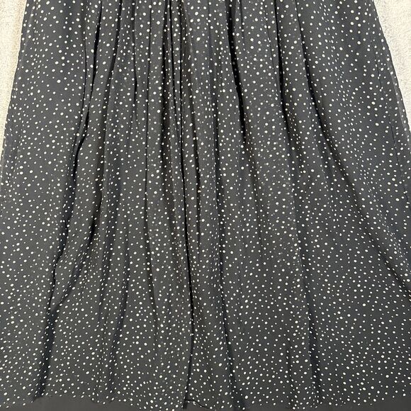 Vintage Talbots Petites Silk Chiffon Dress PXS Polka Dot AOP Faux Wrap Fit Flare - Picture 5 of 14